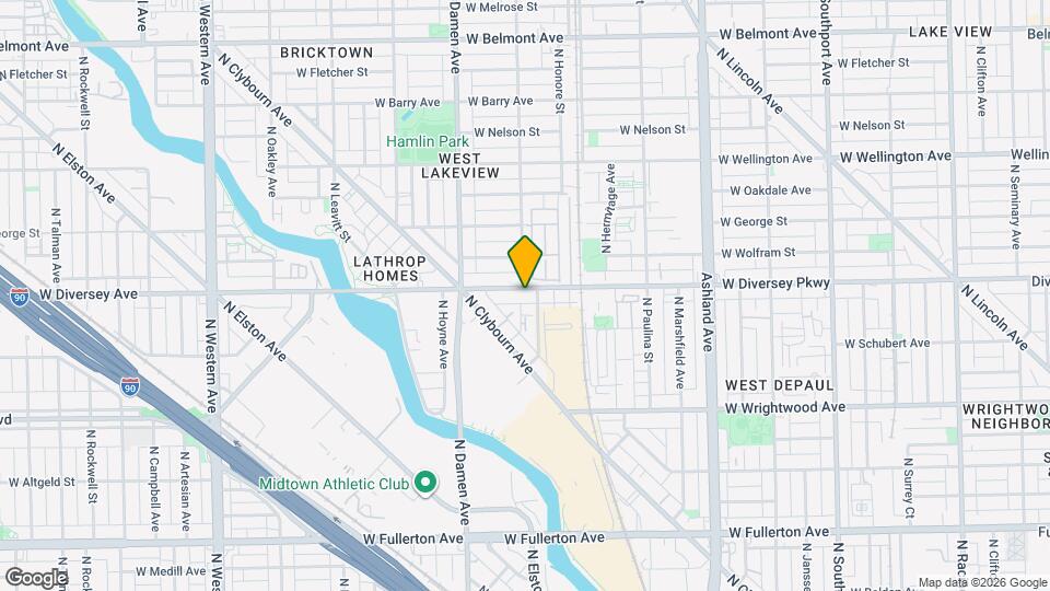 1915 W Diversey Pky, Unit 402 Map and Location Details