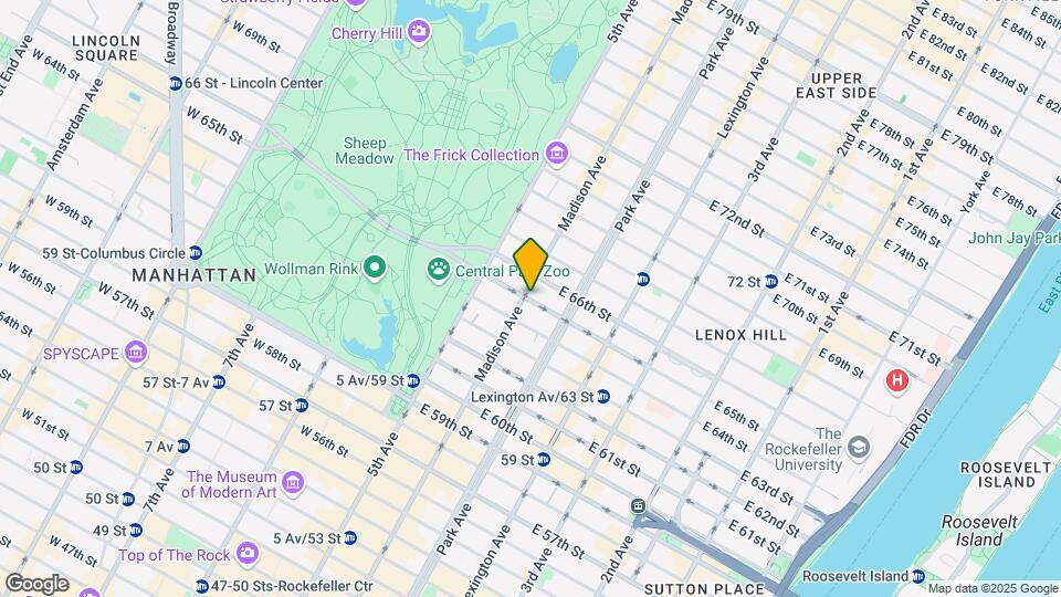 27 E 65th St-Unit -9F Map and Location Details