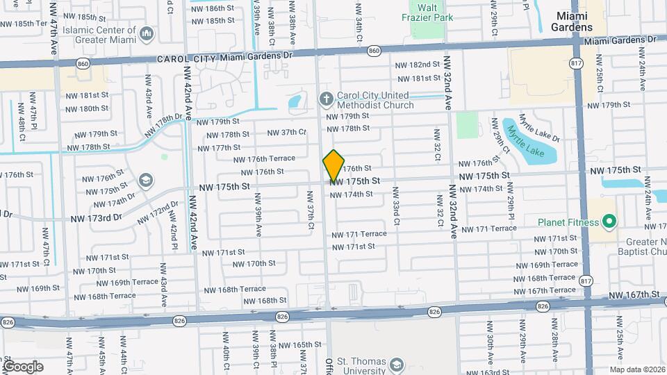 3600 NW 175th St Map and Location Details