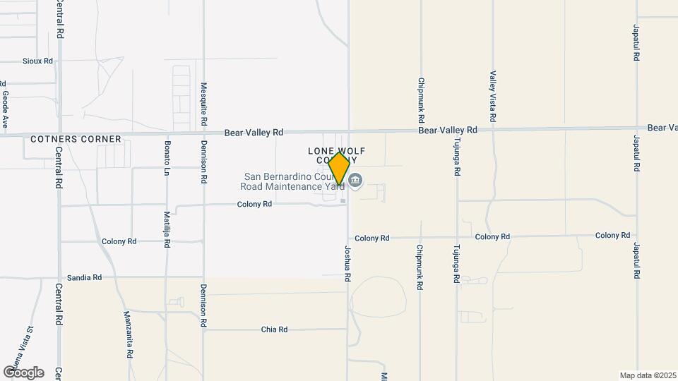 23200 Bear Valley Rd Map and Location Details