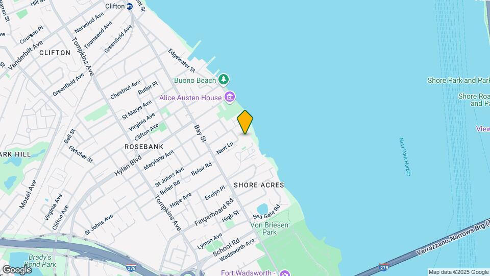 New Lane Shores Map and Location Details