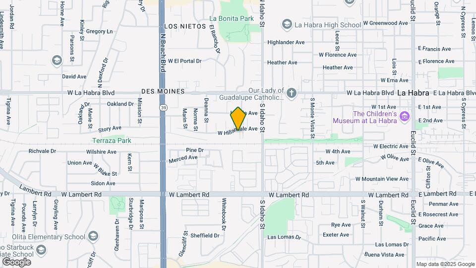 1350 Hillandale Ave Map and Location Details