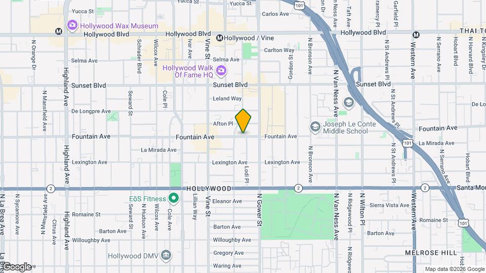 6153 Fountain Ave Map and Location Details