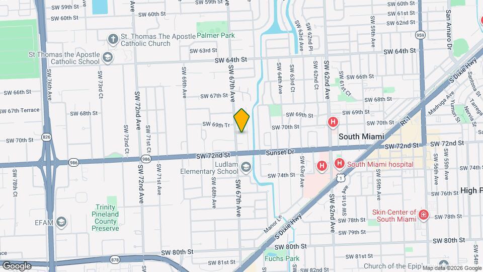 6681 SW 71st Ln Map and Location Details