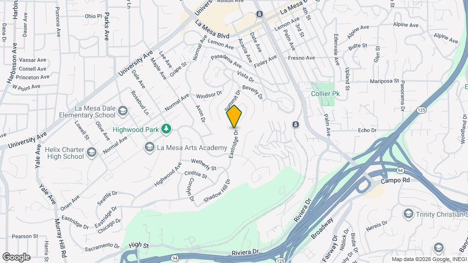 4260 Eastridge Dr Map and Location Details