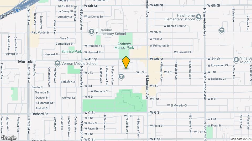 1234 W J St Map and Location Details