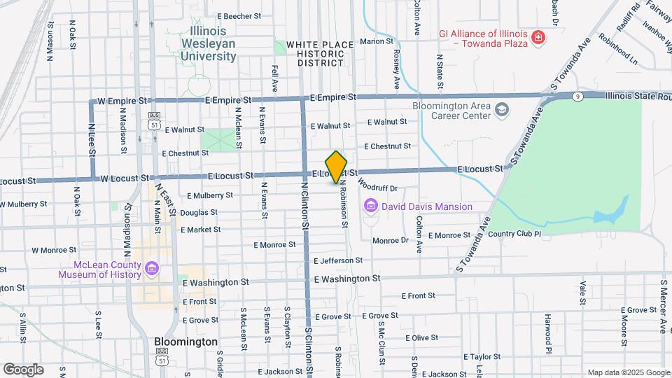 618 E Mulberry St Map and Location Details