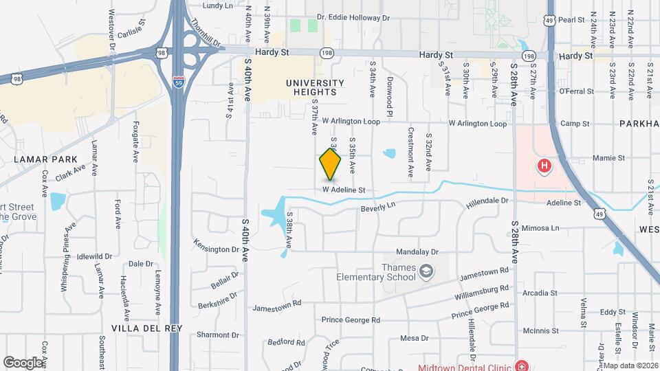 419 S 36th Ave Map and Location Details