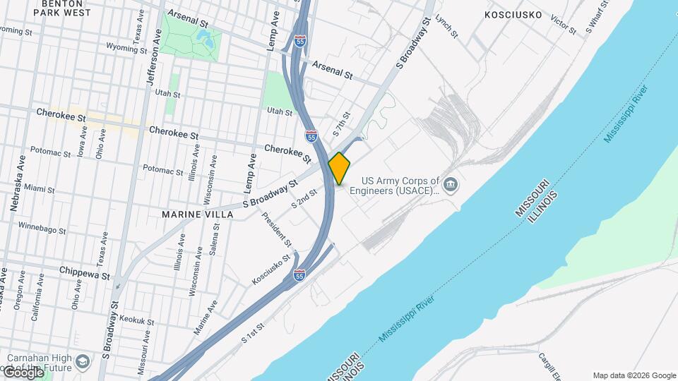 3411 Cherokee St Map and Location Details