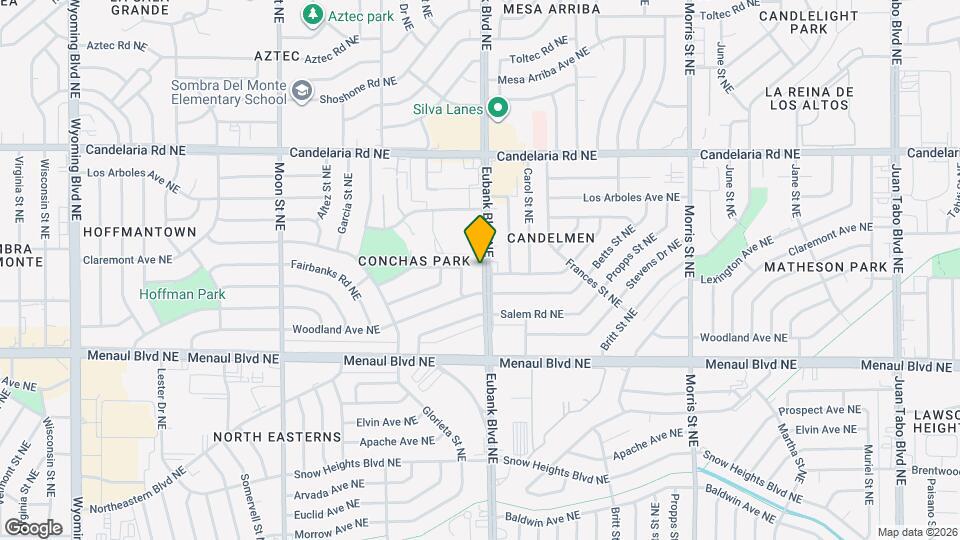 2513 Eubank Blvd NE Map and Location Details