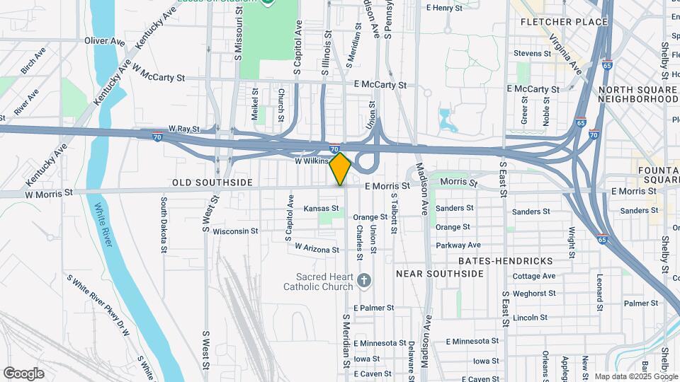 1202 S Meridian St Map and Location Details