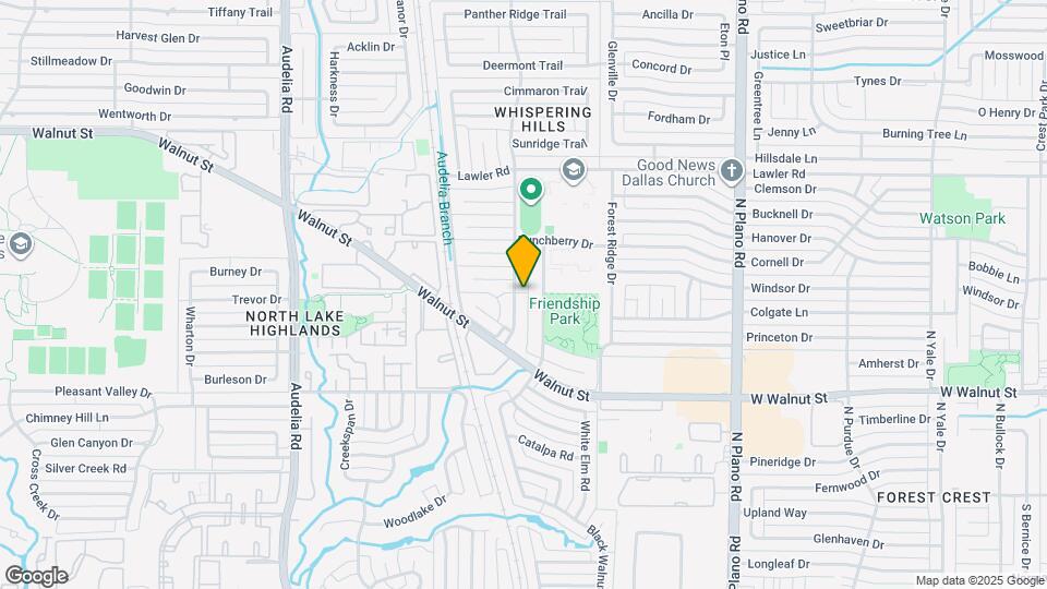 12612 Whispering Hills Dr Map and Location Details