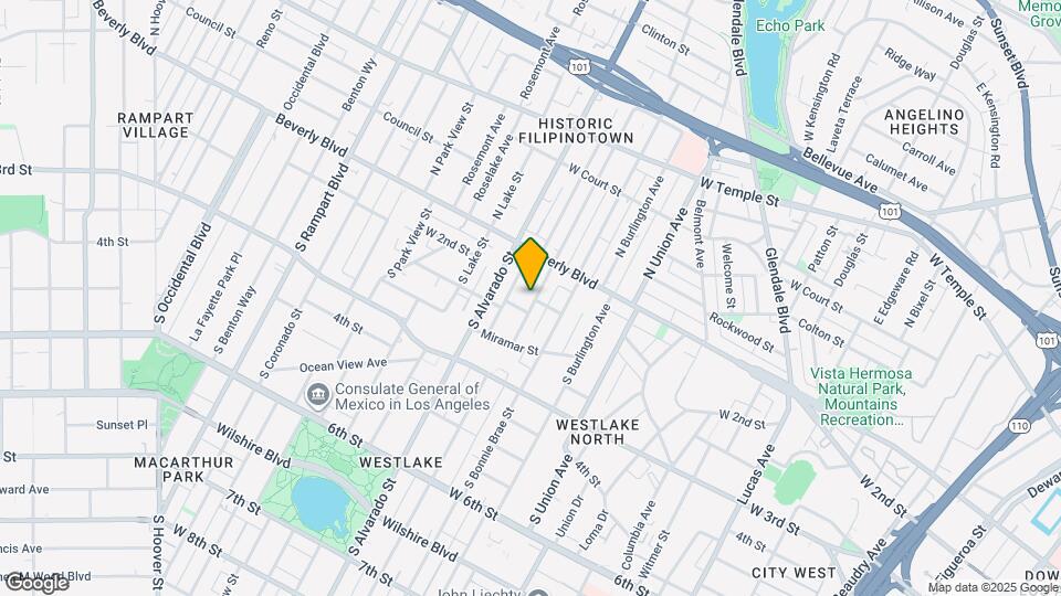 201 S Westlake Ave Map and Location Details