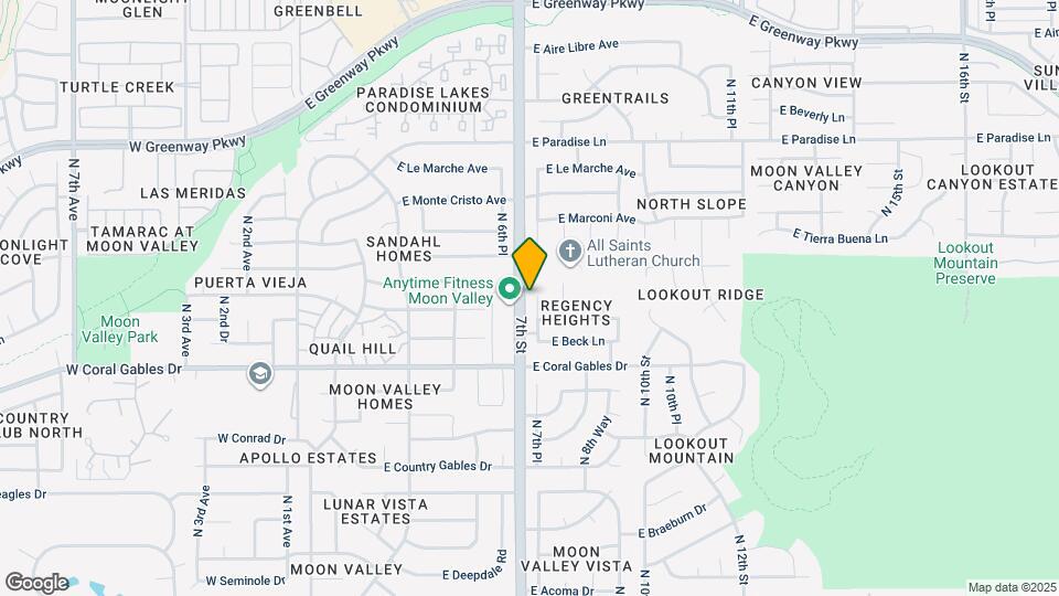 15620 North 8th St Map and Location Details