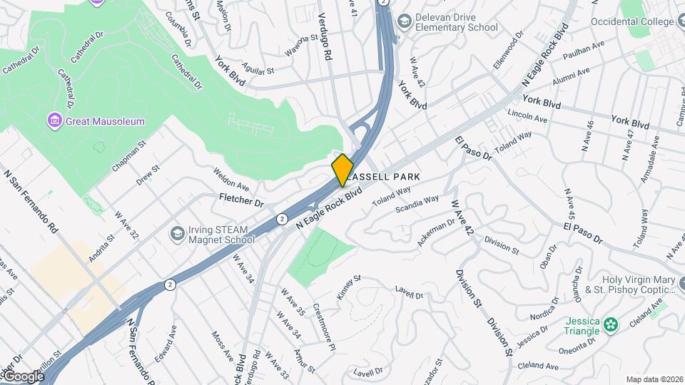 3901 N Eagle Rock Blvd Map and Location Details