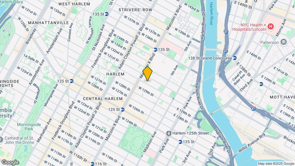 55 W 130th St Map and Location Details