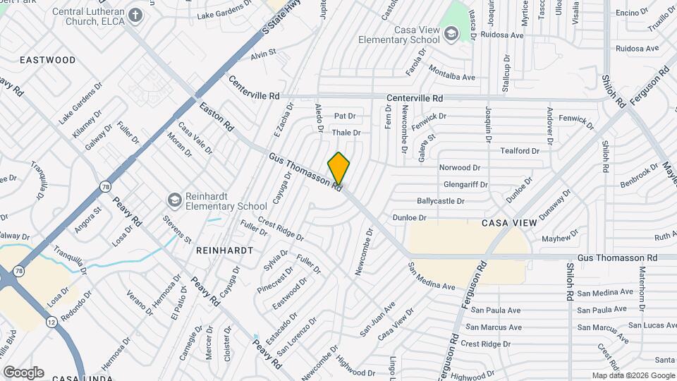 1802 Gus Thomasson Rd Map and Location Details