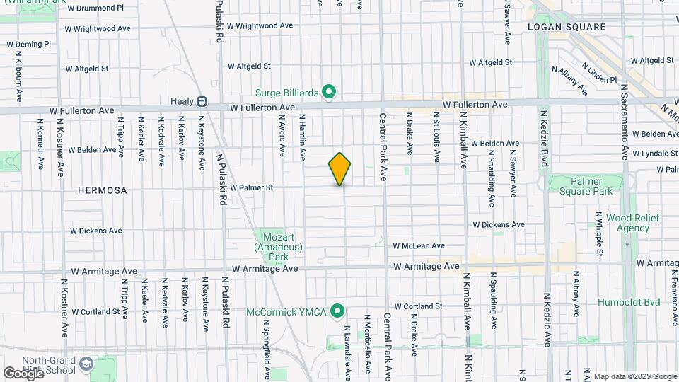 3705 W Palmer St, Unit 1 Map and Location Details