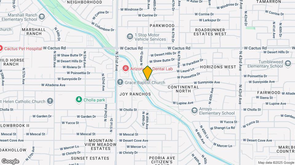 11616 N 49th Dr Map and Location Details