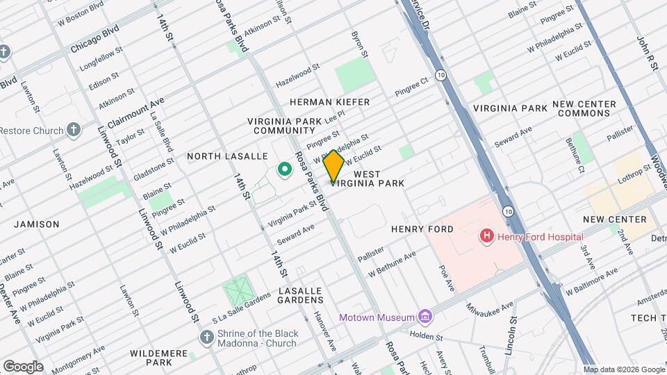 1710 Virginia Park St Map and Location Details