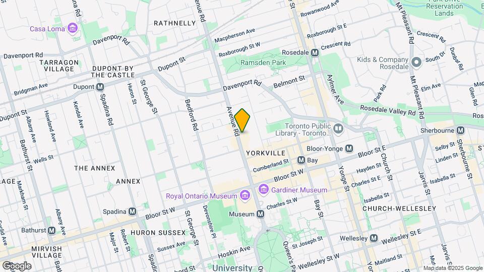 Yorkville Village Map and Location Details