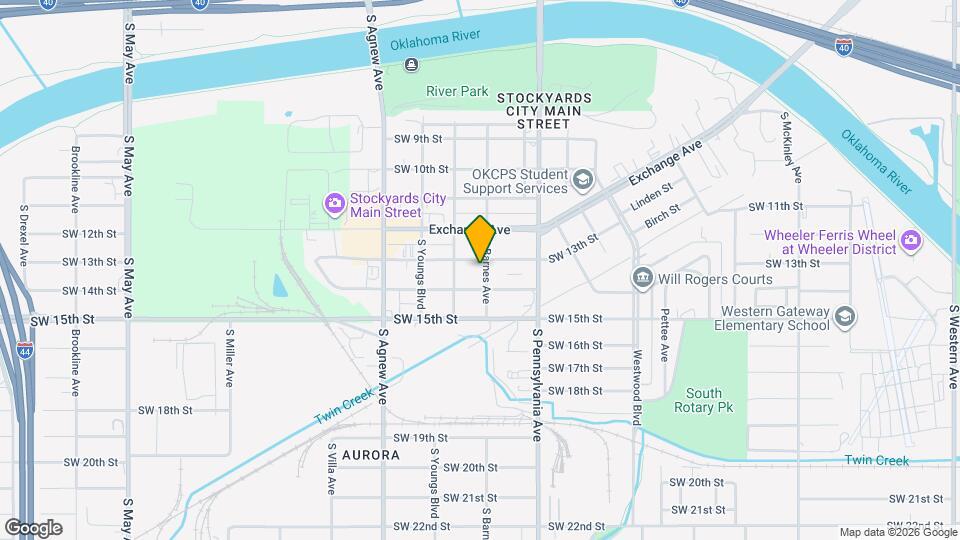 1413 S Barnes Ave, Unit A Mapa y Detalles de la Ubicación