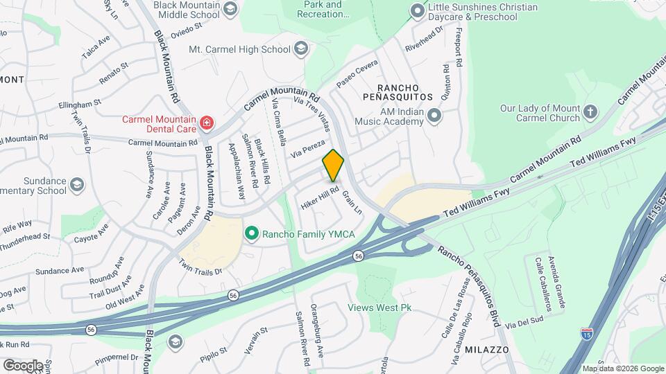 9580 Hiker Hill Rd Mapa y Detalles de la Ubicación