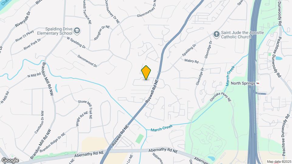 6980 Roswell Rd Map and Location Details