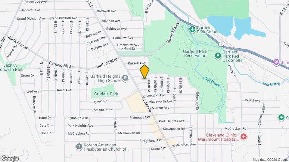 10401 Homeworth Ave Map and Location Details