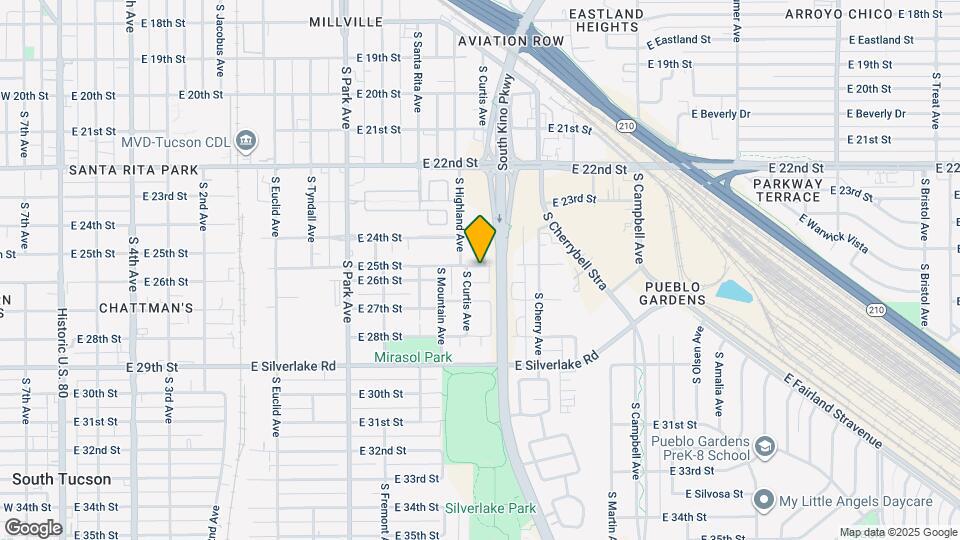 1412 E 25th St Map and Location Details