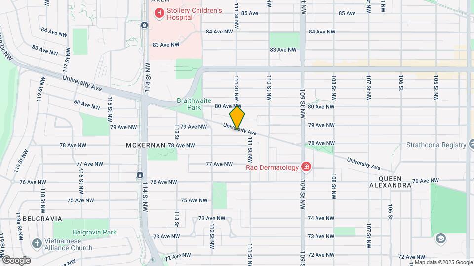 11105 University Av NW Map and Location Details