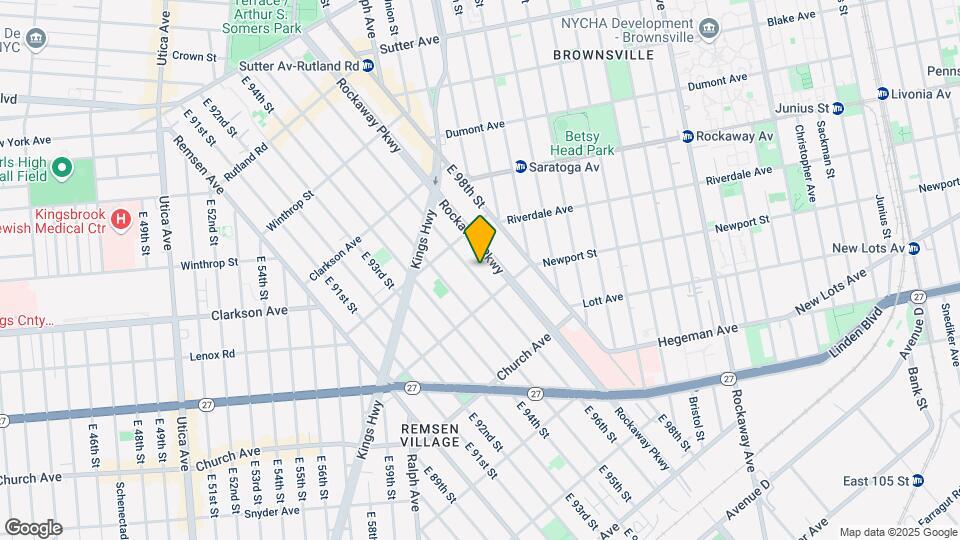 387 E 96th St Map and Location Details
