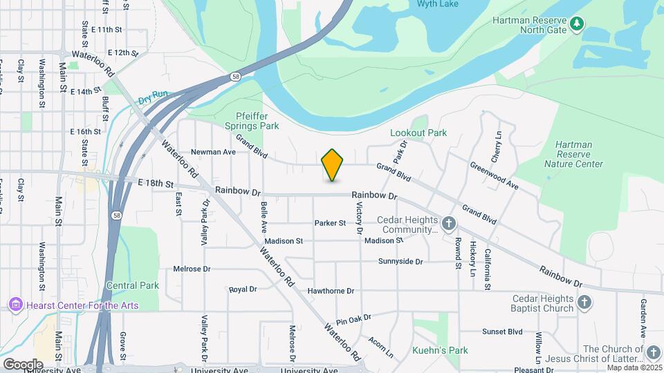 1412 Rainbow Dr Map and Location Details