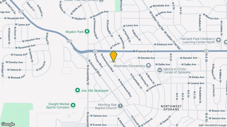 5919 N Sutherlin St Map and Location Details