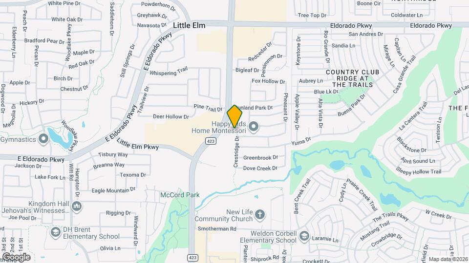 2324 Crestridge Dr Mapa y Detalles de la Ubicación