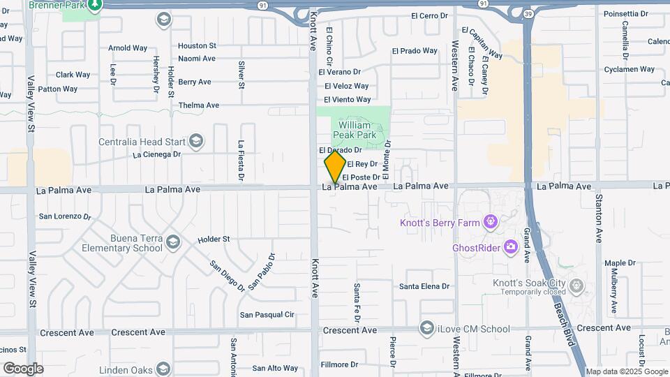 7072 La Palma Ave Map and Location Details