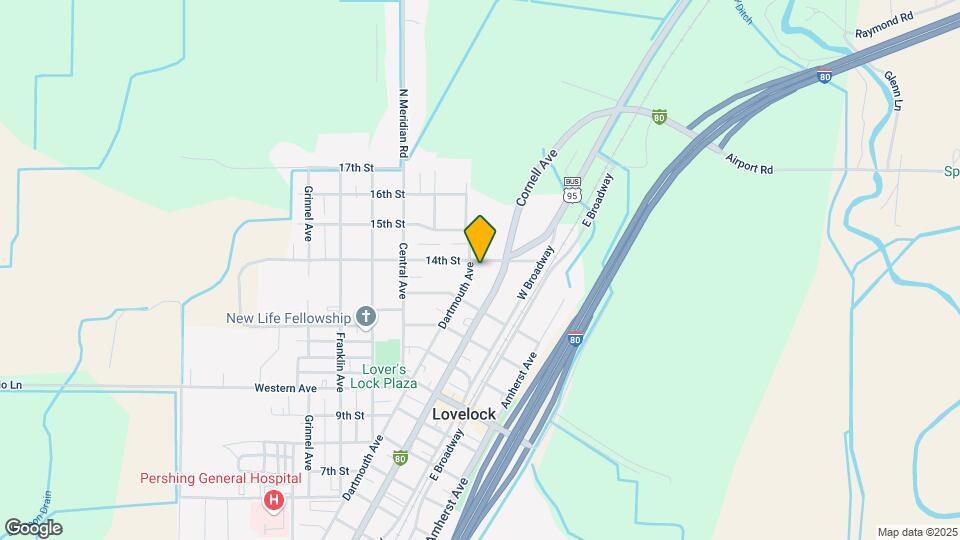 1380 Dartmouth Ave, Unit Small Home Lovelock Nv Map and Location Details