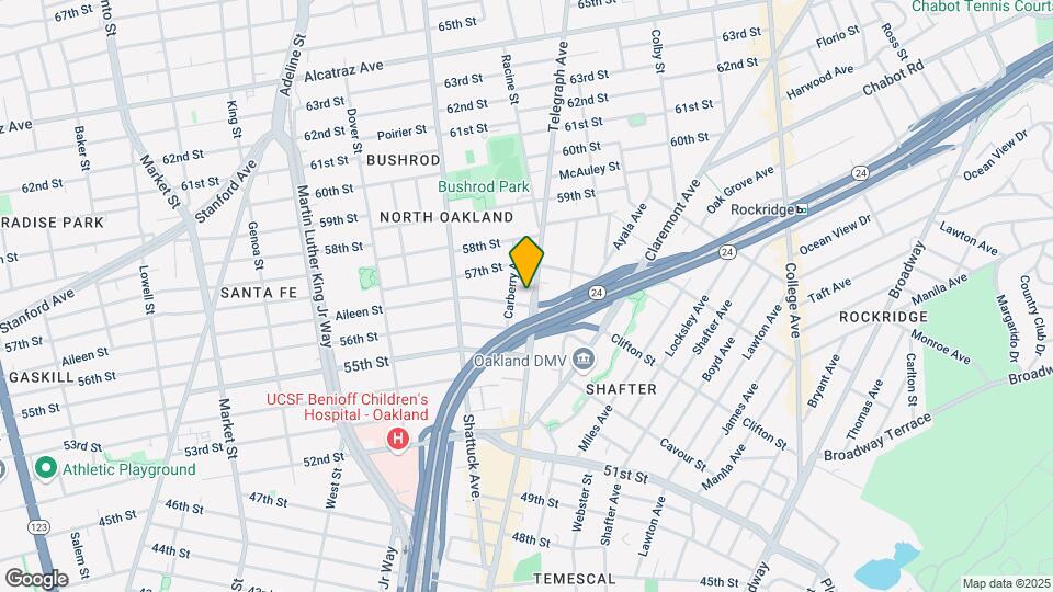 5643 Telegraph Ave Map and Location Details