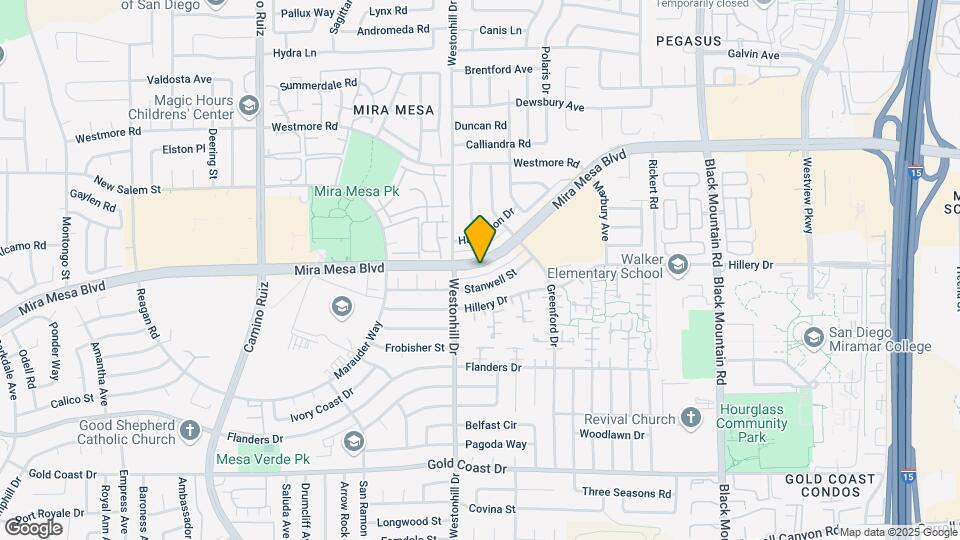 8797 Mira Mesa Blvd Map and Location Details