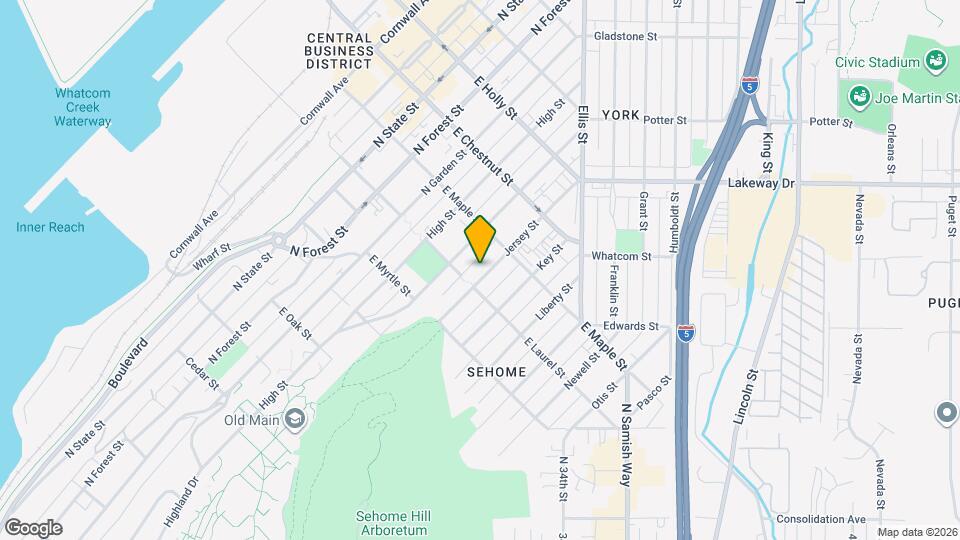 1013 Jersey St Map and Location Details