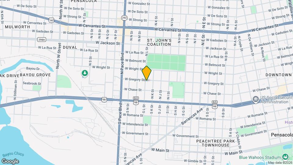 1821 W Gregory St Map and Location Details