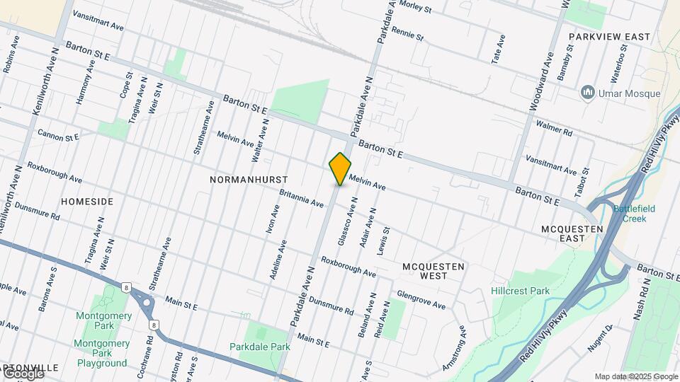 222 Parkdale Ave N Map and Location Details