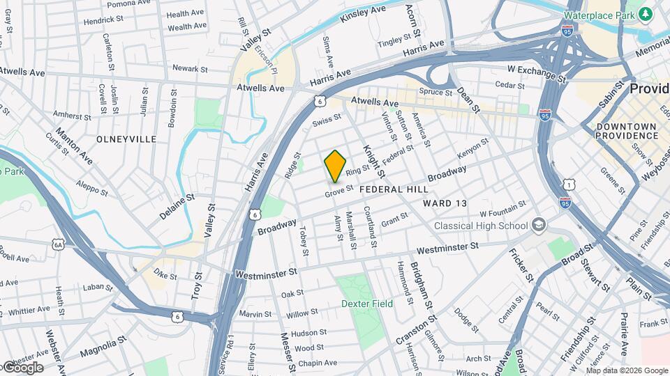 117 Grove St Mapa y Detalles de la Ubicación