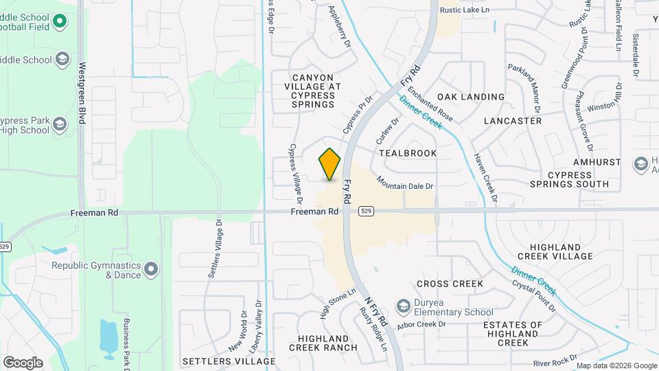 7002 Cedar Breeze Ct Map and Location Details
