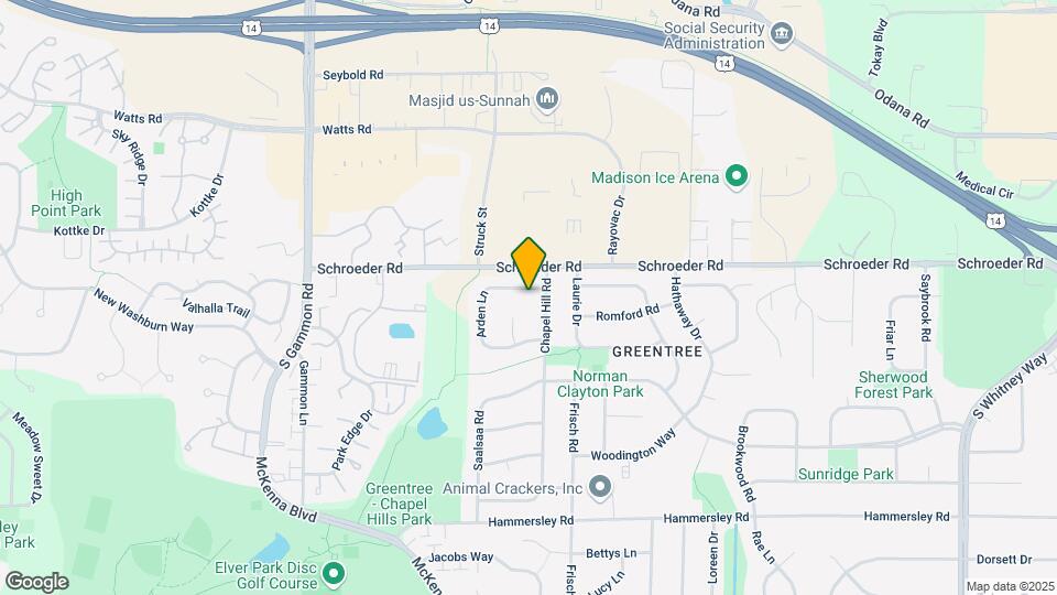 6609 Berkshire Rd Map and Location Details