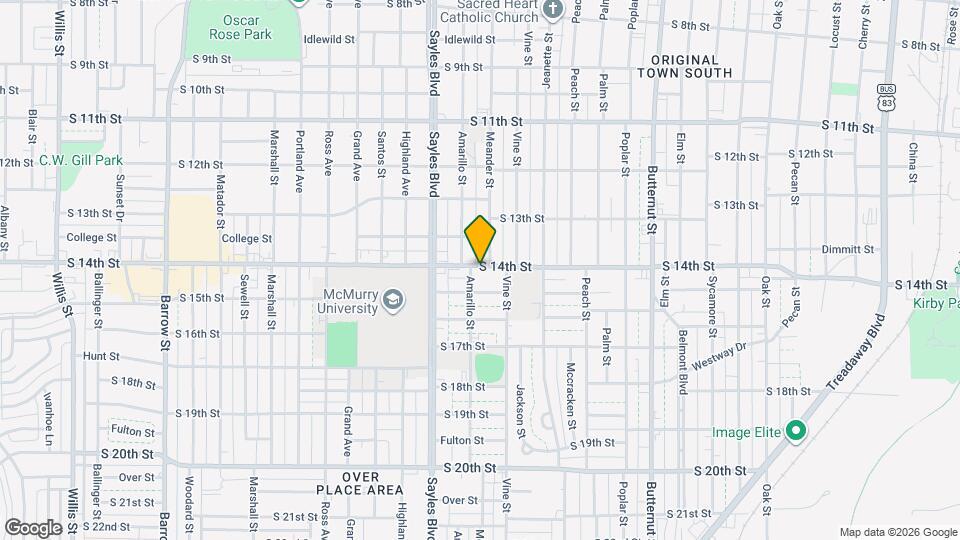 1849 S 14th St Map and Location Details