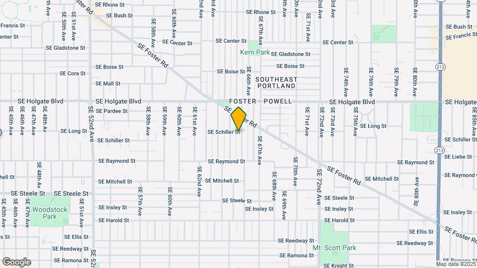 6428 SE Schiller St, Unit 6428 Map and Location Details