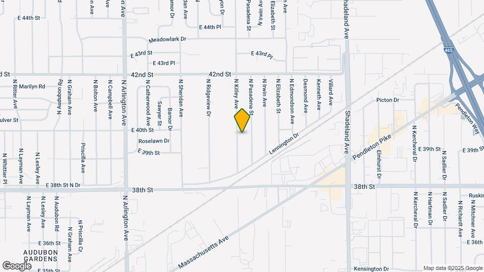 3933 N Kitley Ave Mapa y Detalles de la Ubicación