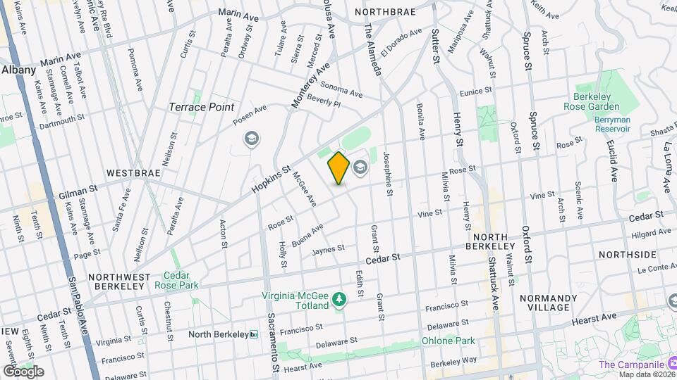 1741 Rose St Map and Location Details