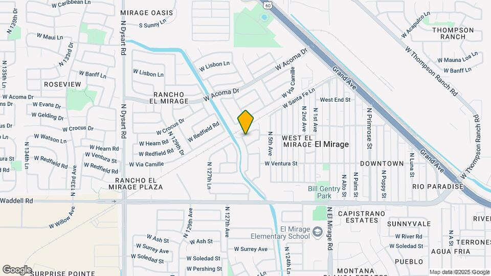 12529 W Santa Fe Ln Map and Location Details